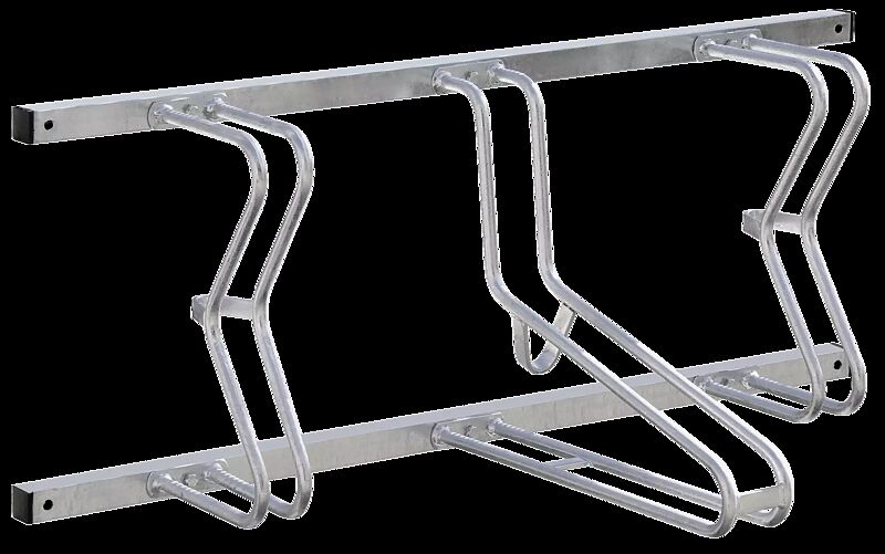 Fahrradständer SALVADOR, Wandbefestigung, 3 Stellplätze