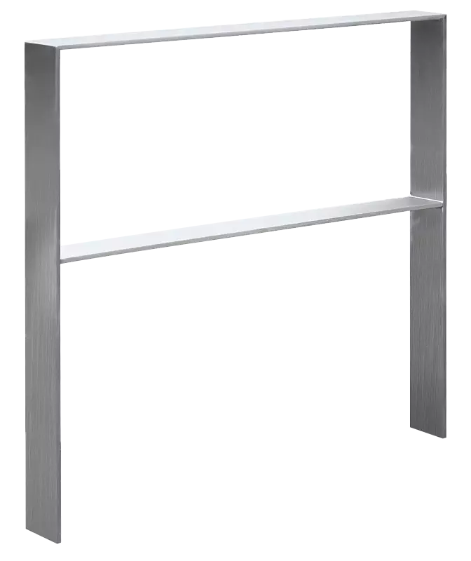 Anlehnbügel UTAH mit Quersteg, zum Einbetonieren, Edelstahl