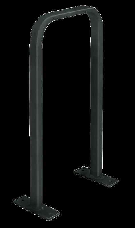 Anlehnbügel TUCSON zum Aufdübeln, in RAL 7016 anthrazitgrau