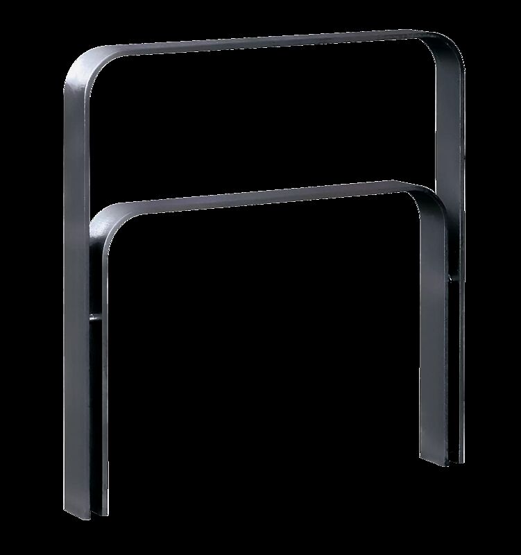 Anlehnbügel TAMPA mit Innenbügel mittig, zum Einbetonieren, Breite 850 mm, in RAL 7016 antrazitgrau