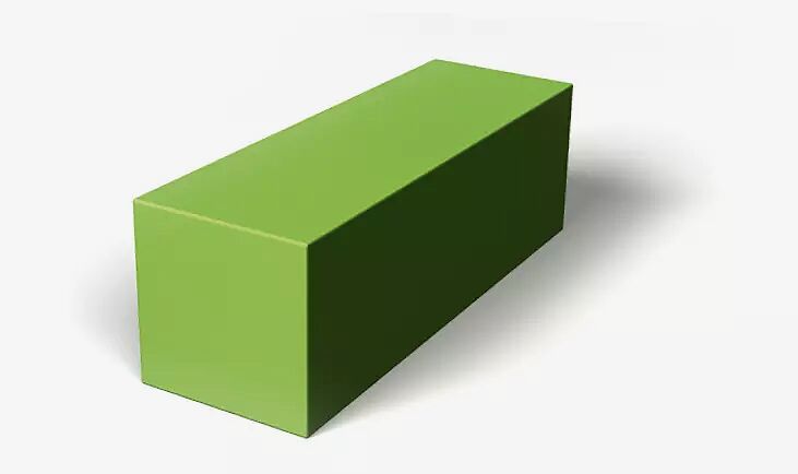 Sitzelement CUBUS I in RAL 6017 maigrün