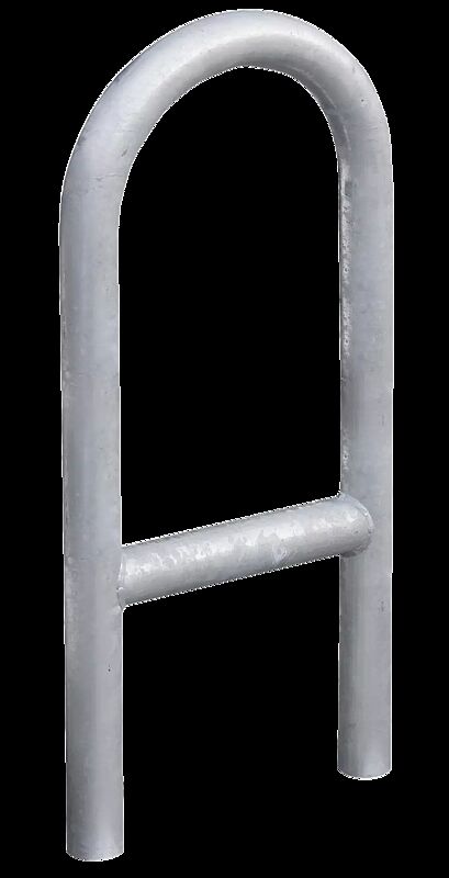 Anlehnbügel MONTANA mit Quersteg, zum Einbetonieren, feuerverzinkt