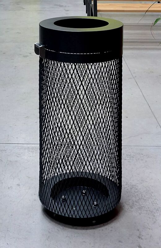 Abfallbehälter AEROPORTO in RAL 7016 anthrazitgrau