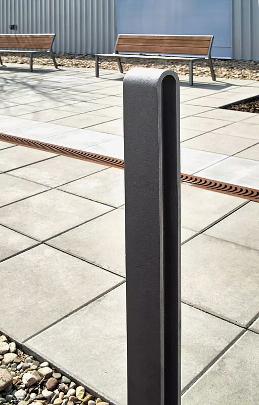 Poller MIELON in RAL 9007 graualuminium