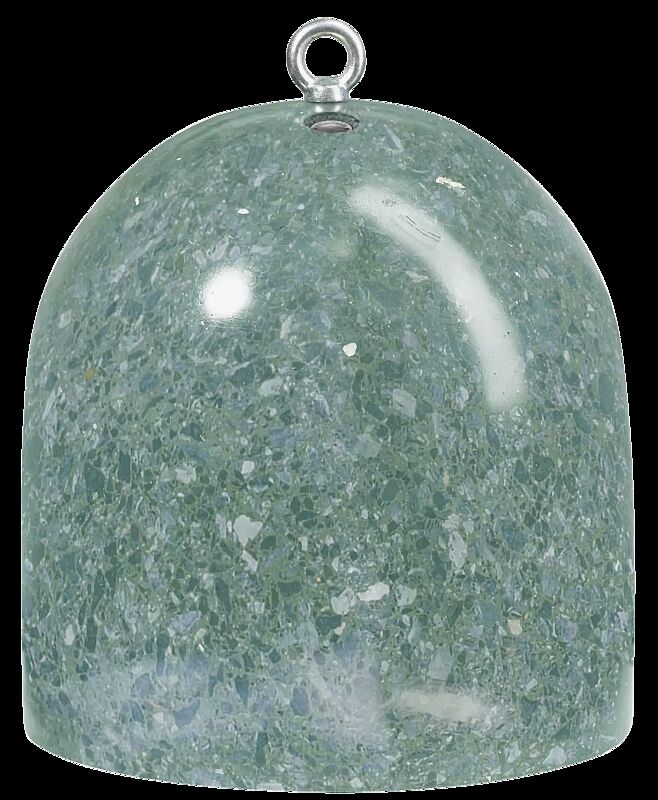 Poller TITANO aus rekonstituiertem Marmor geschliffen, in grün alpi