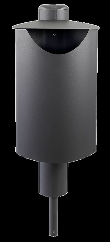 Abfallbehälter FIORE - UNO, zum Einbetonieren, in eisenglimmergrau