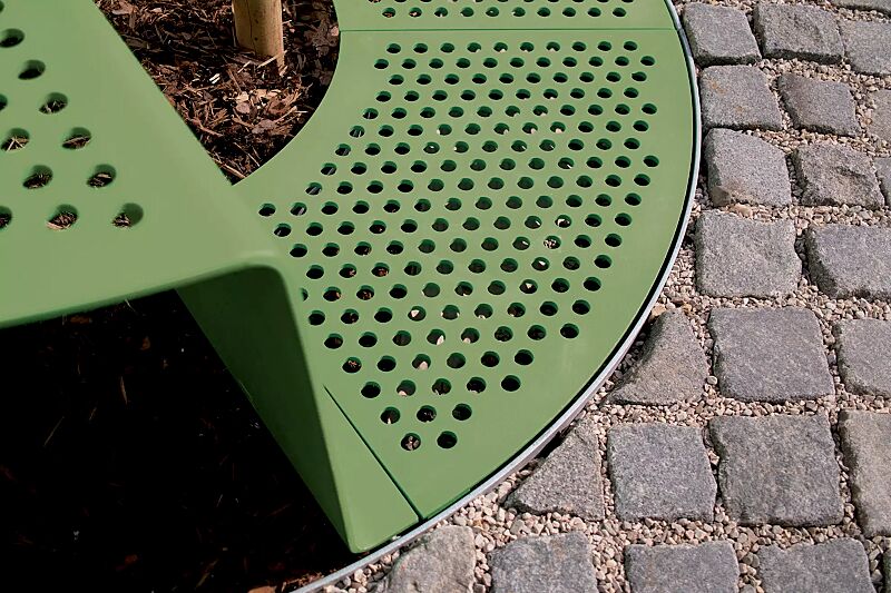 Detail: Sitz ohne Kunststoffnoppen