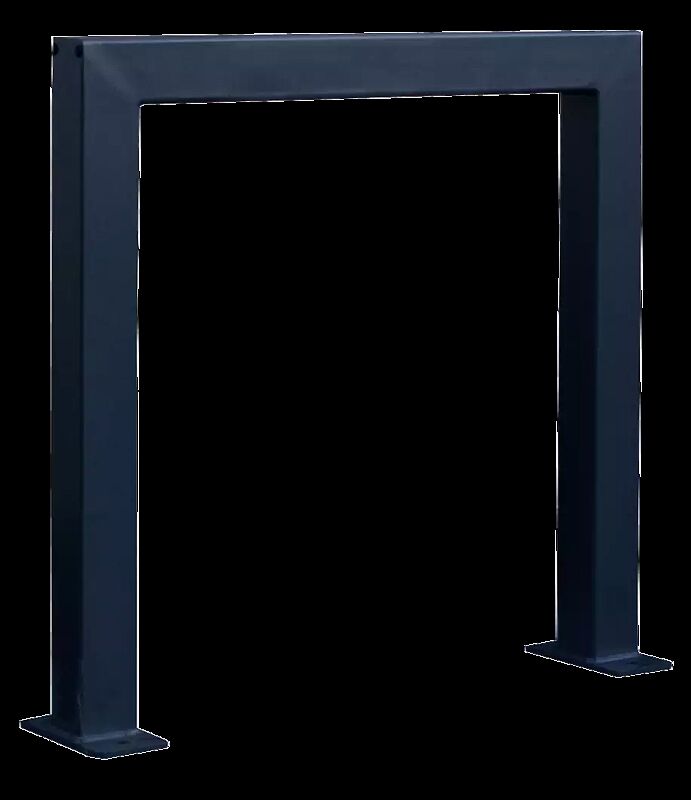 Anlehnbügel PRISMA zum Aufdübeln, in RAL 7016 anthrazitgrau