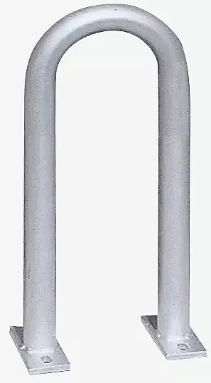 Anlehnbügel MONTANA ohne Quersteg, zum Aufdübeln, feuerverzinkt