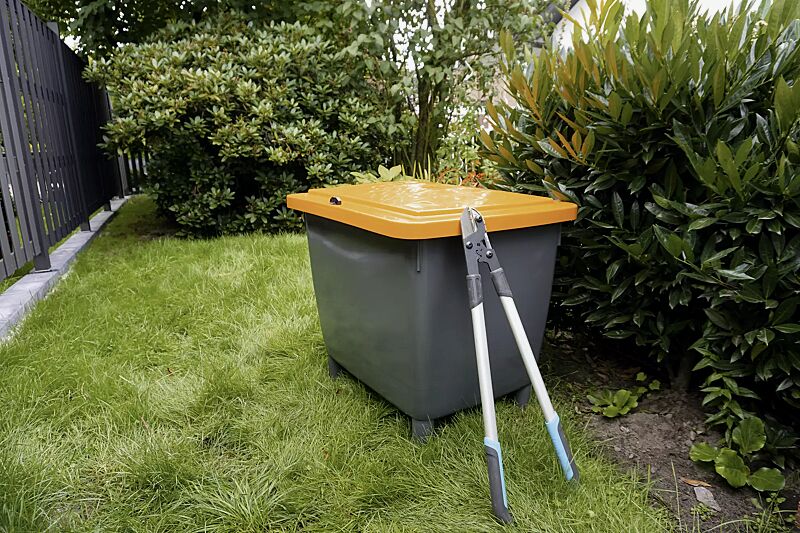 Streugutbehälter BACKUP, 400 Liter, in grau