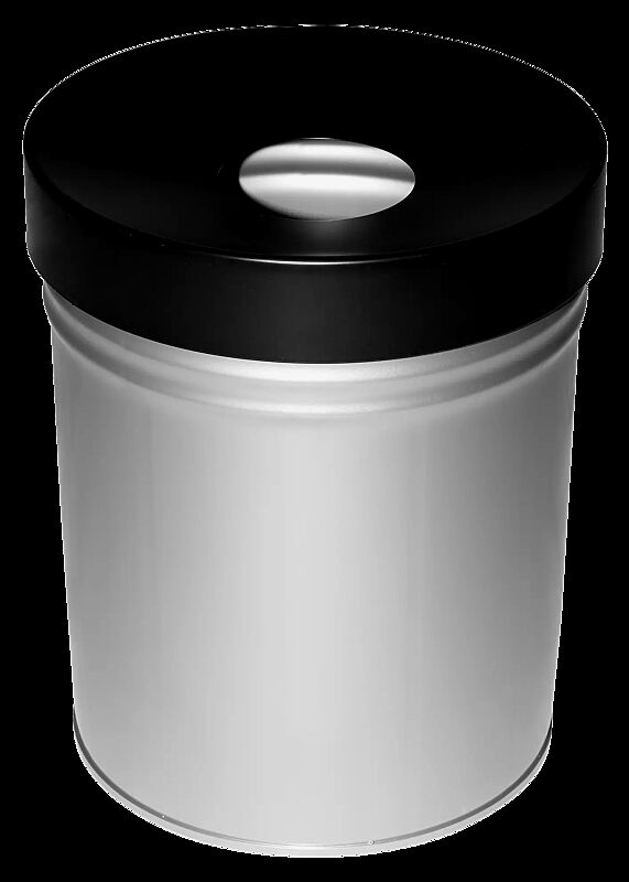 Abfallbehälter FIRE EX, zum freien Aufstellen, 30 Liter, in RAL 7035 lichtgrau