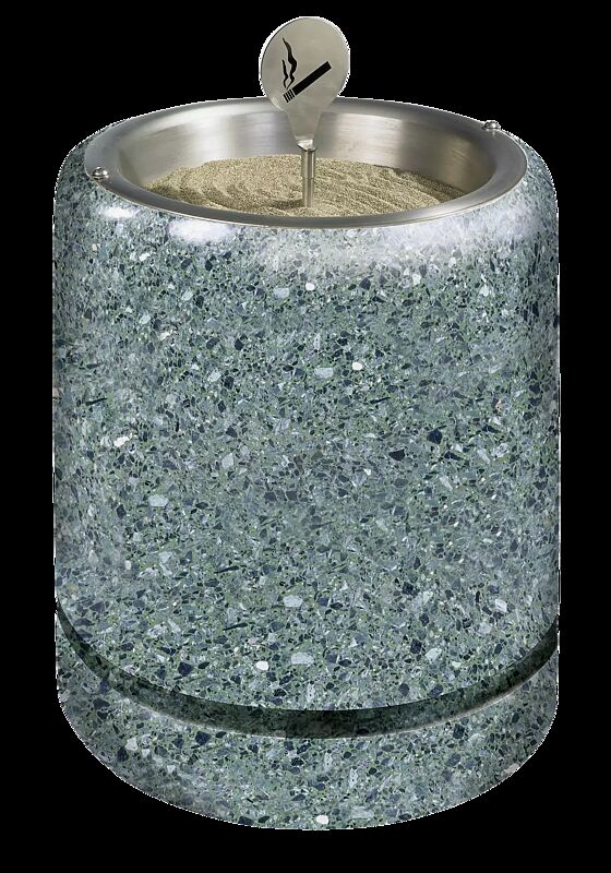 Standascher CRONO aus rekonstituiertem Marmor geschliffen, in grün alpi