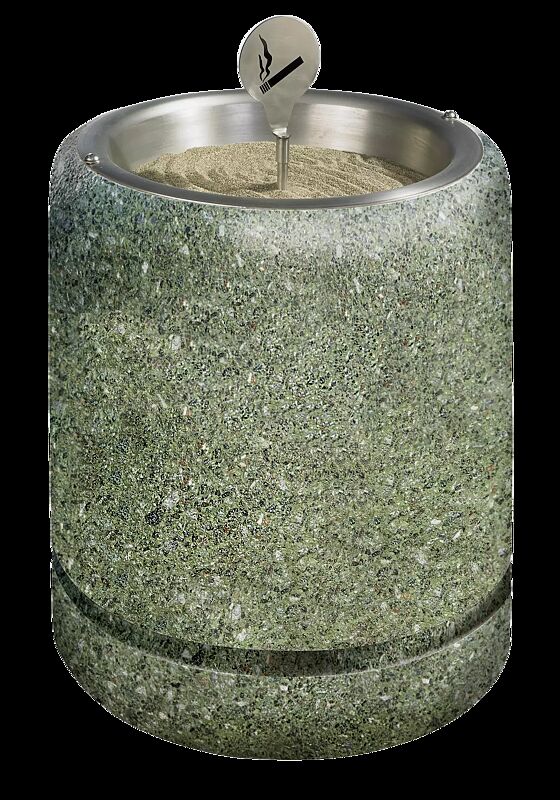 Standascher CRONO aus rekonstituiertem Marmor gestockt, in grün alpi