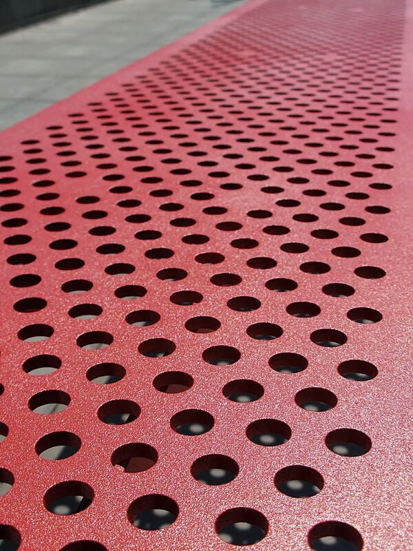 Detail: Sitzfläche ohne Kunststoffnoppen