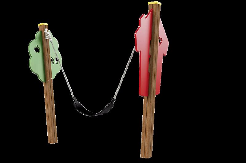 Kleinkindschaukel SWEETY mit flexiblem Schaukelsitz aus Gummi