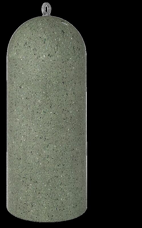 Poller IKI aus rekonstituiertem Marmor, in grün alpi