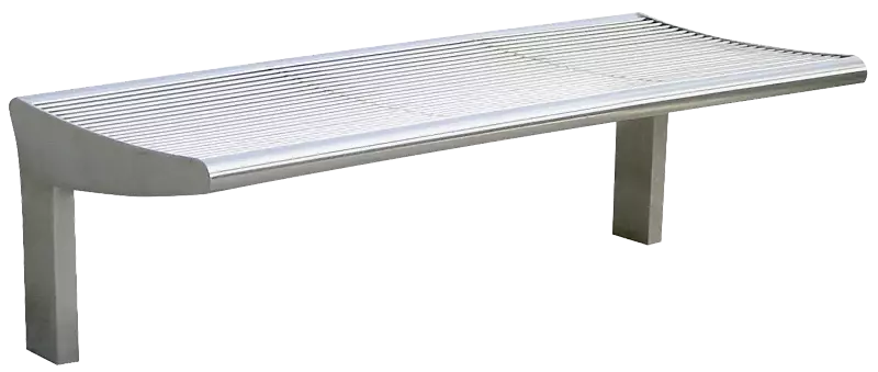 Sitzbank CARPI ohne Rückenlehne, Breite 1200 mm