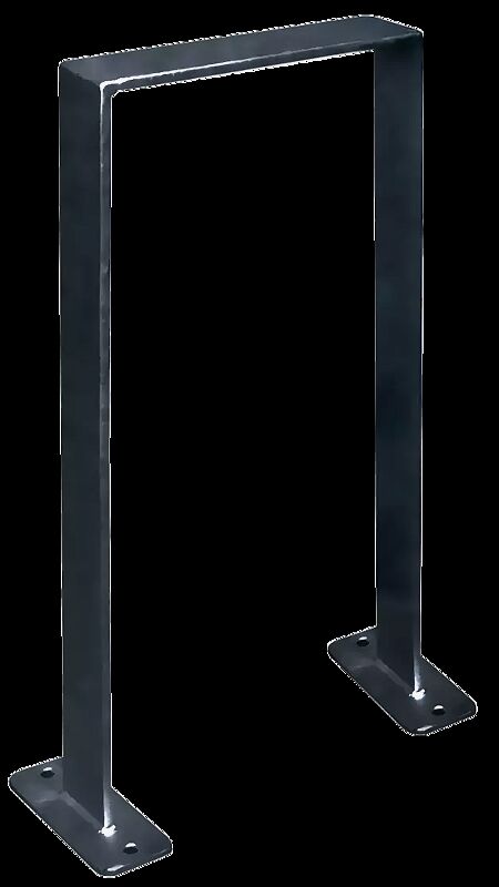 Anlehnbügel UTAH, ohne Quersteg, zum Aufdübeln, in RAL 7016 anthrazitgrau