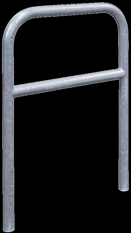 Anlehnbügel FLORIDA mit Quersteg, Breite 700 mm, feuerverzinkt