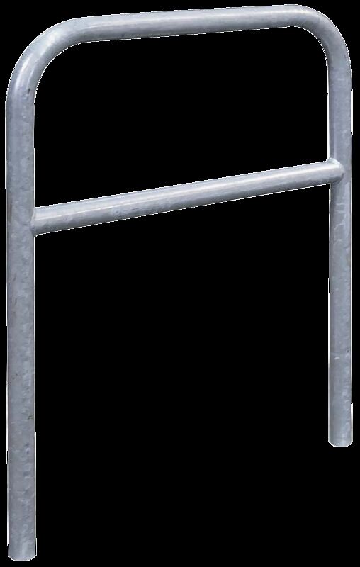 Anlehnbügel FLORIDA mit Quersteg, Breite 800 mm, feuerverzinkt