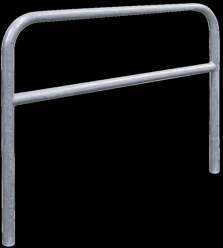 Anlehnbügel FLORIDA mit Quersteg, Breite 1200 mm, feuerverzinkt