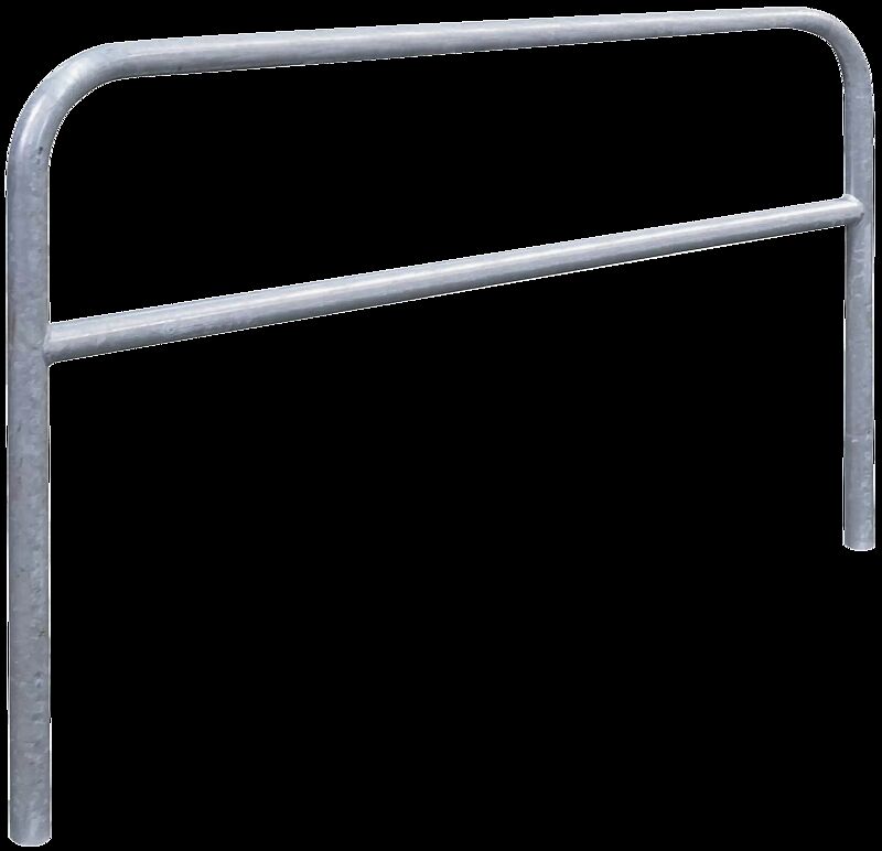 Anlehnbügel FLORIDA mit Quersteg, Breite 1500 mm, feuerverzinkt