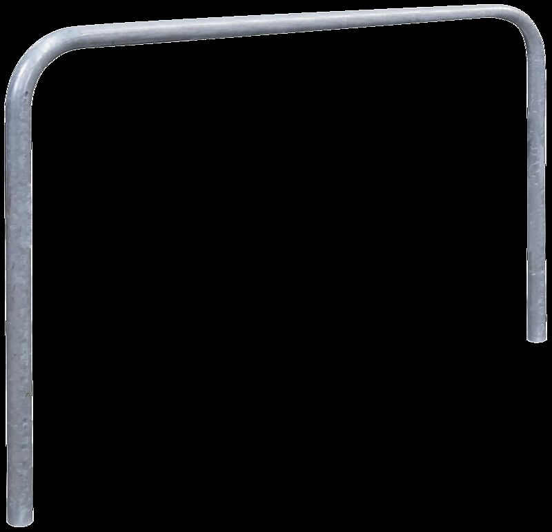 Anlehnbügel FLORIDA ohne Quersteg, Breite 1500 mm, feuerverzinkt