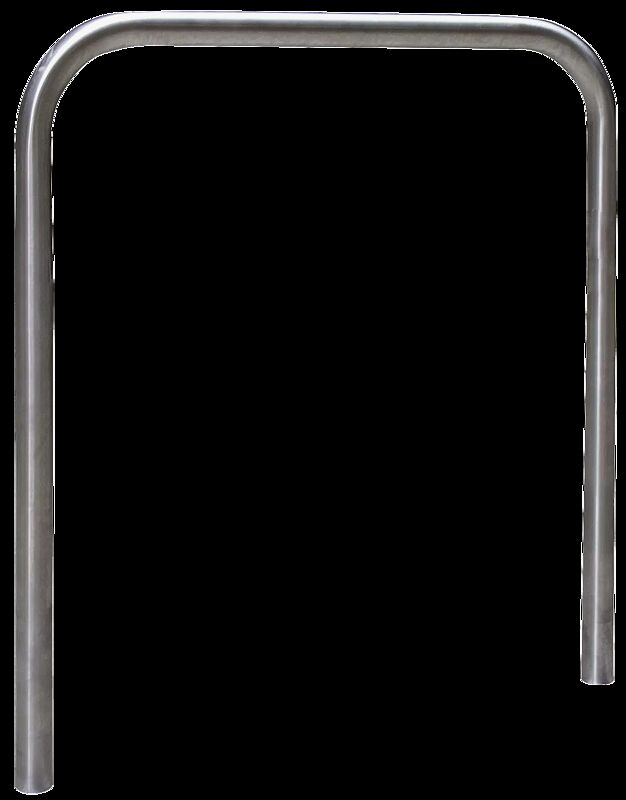 Anlehnbügel FLORIDA ohne Quersteg, Breite 1000 mm, aus Edelstahl