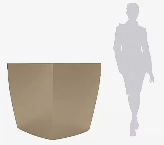 Pflanzbehälter DELHI in clay ähnlich RAL 7006