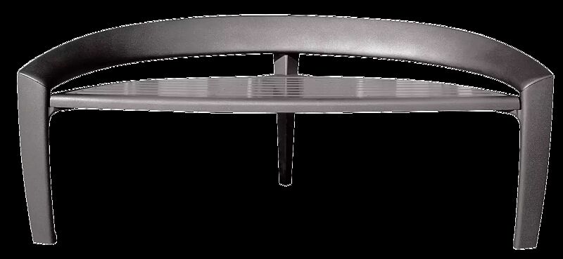 Sitzbank NASTRA mit niedriger Rückenlehne, in DB 703 eisenglimmer