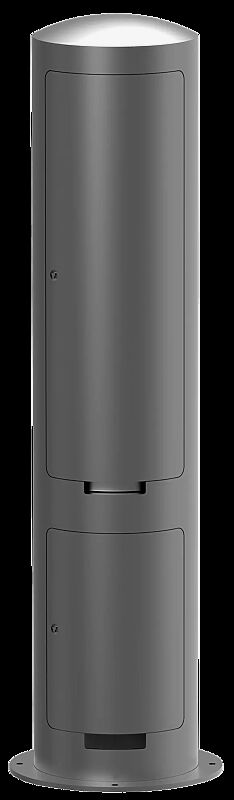 Versorgungspoller AUBEL zur Energie- und Wasserversorgung, Höhe 1500 mm, in DB 703 eisenglimmer