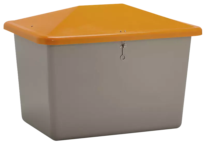 Streugutbehälter STREW ohne Entnahmeöffnung, 700 Liter, Korpus in grau