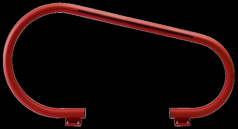 Anlehnbügel OPEN in RAL 3003 rubinrot