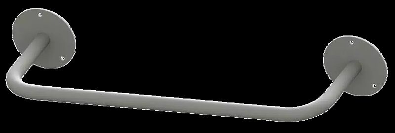 Wandanlehnbügel JEFFERSON, Einzelbügel, in RAL 9007 graualuminium