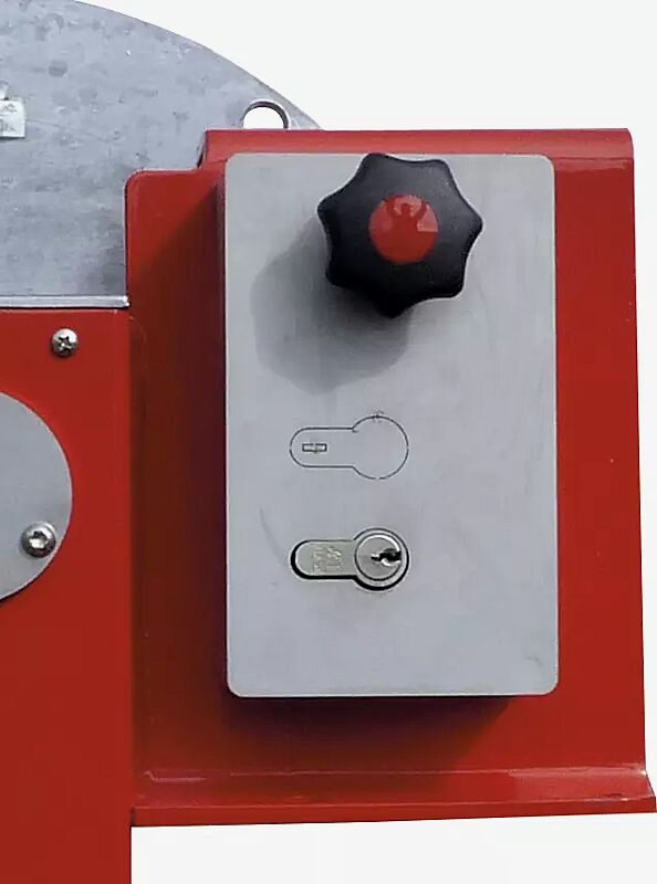 Schlosskasten mit Profilhalbzylinderschloss und Blind-PZ-Einsatz (siehe Zubehör)