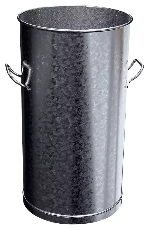 Mülltonne ROSARIO, ohne Deckel, 80 Liter, feuerverzinkt