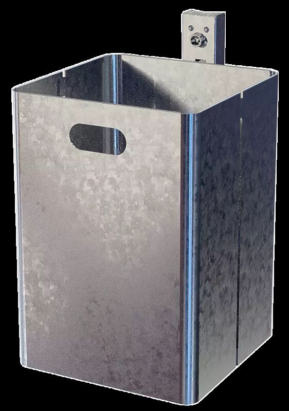 Abfallbehälter FORTE, 40 Liter, ohne Schutzdach, feuerverzinkt