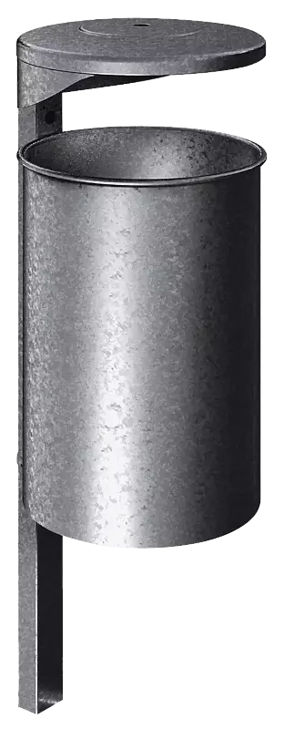 Abfallbehälter SALTILLO, feuerverzinkt
