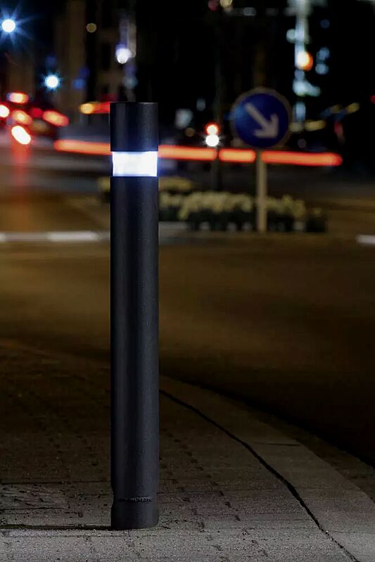 Pollerleuchte IXELLES, mit 3p-Technologie, in DB 703 eisenglimmer