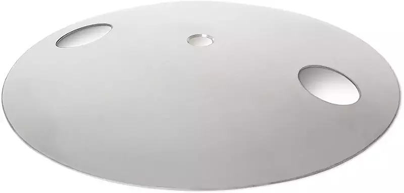 Bodenabdeckplatte, Edelstahl geschliffen