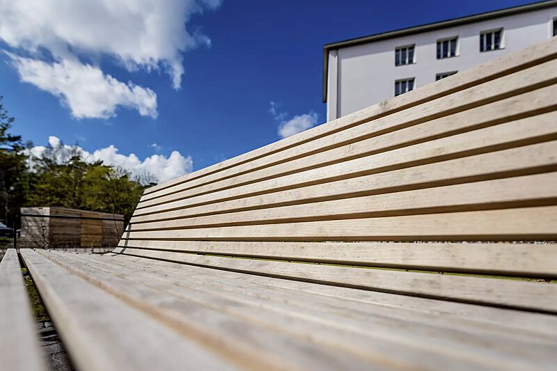 Detail: Robinienholzbelattung