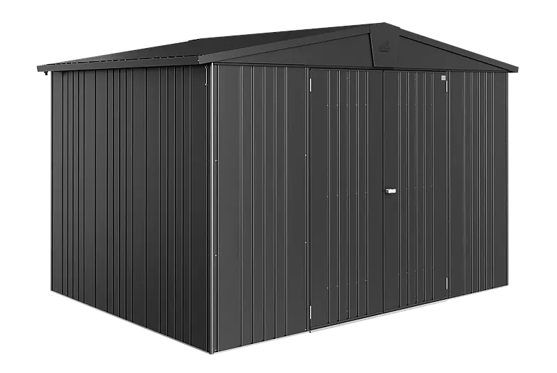 Gerätehaus EUROPA, Modell 5 in dunkelgrau-metallic