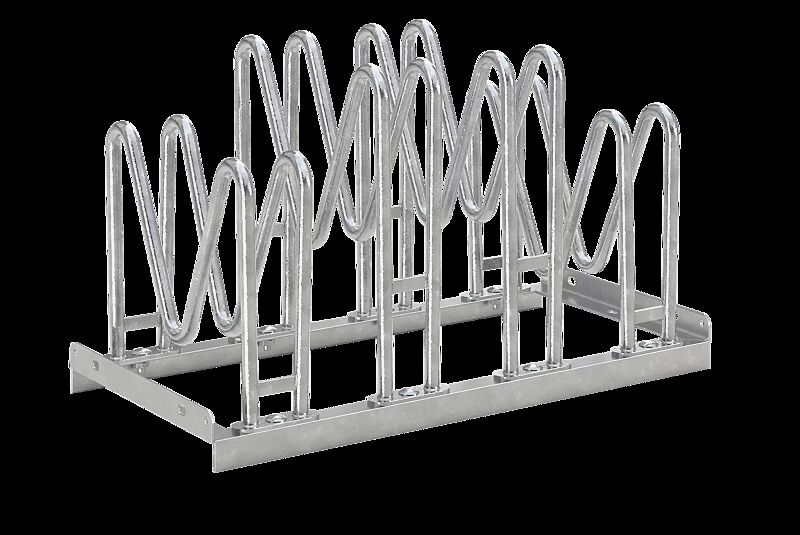 Fahrradständer HOUSTON doppelseitig, 4 Stellplätze