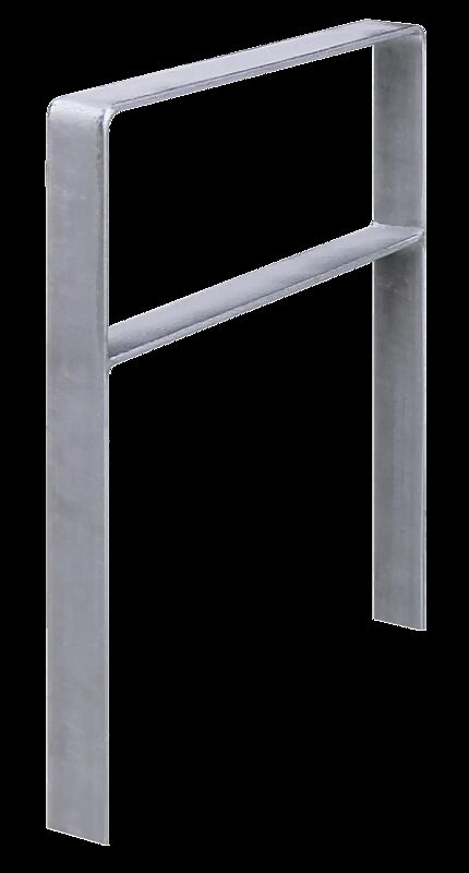 Anlehnbügel RASBO mit Quersteg, zum Einbetonieren, feuerverzinkt