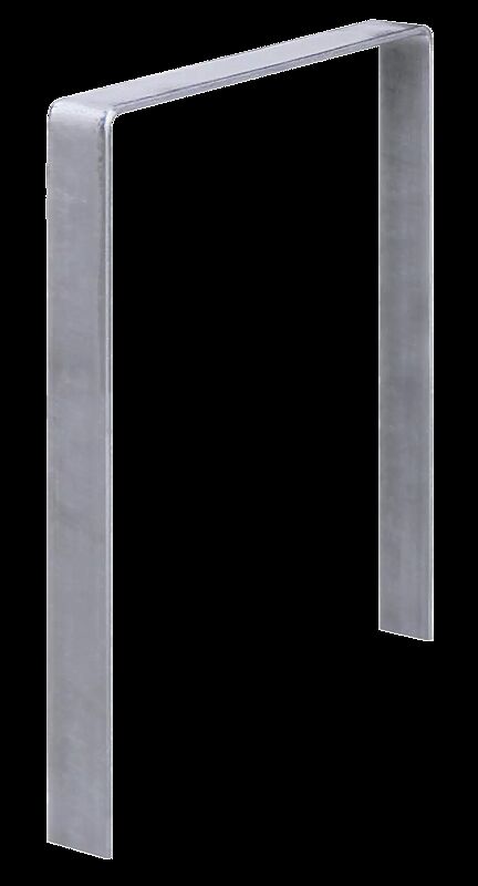 Anlehnbügel RASBO ohne Quersteg, zum Einbetonieren, feuerverzinkt