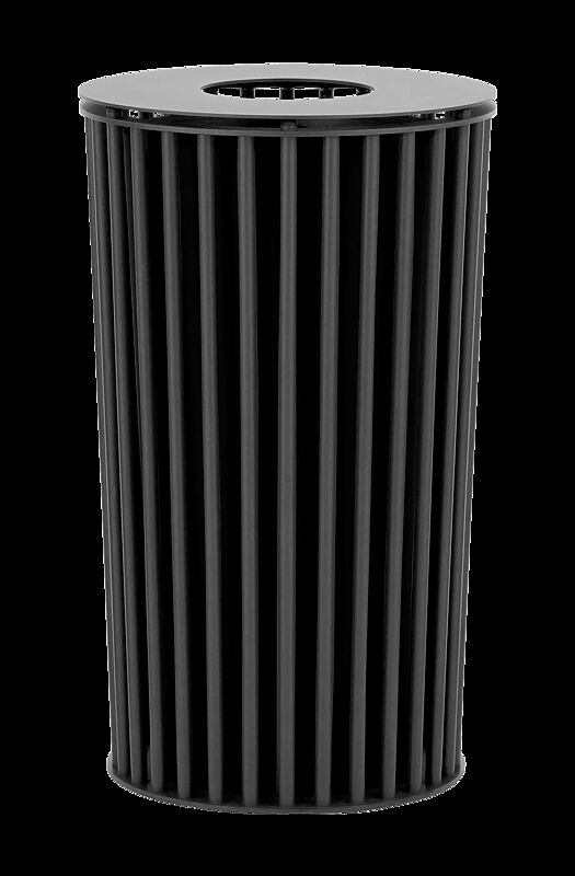 Abfallbehälter ANZIO in eisenglimmergrau