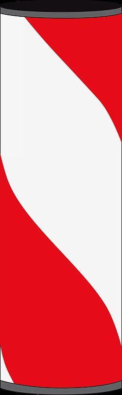 Warnsäule - rot / weiß, rechtsweisend (Zubehör)