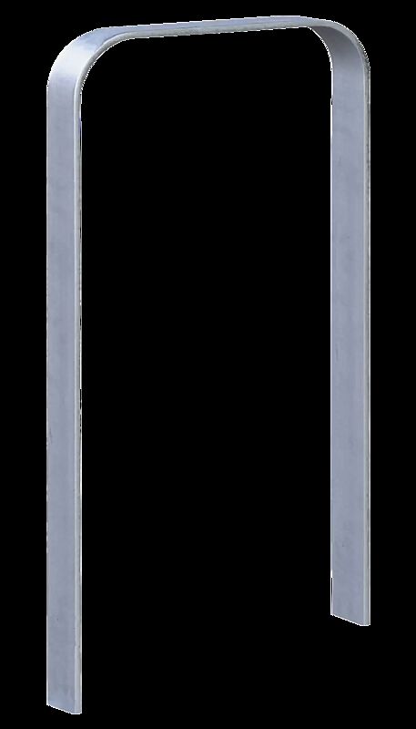 Anlehnbügel TAMPA ohne Innenbügel, zum Einbetonieren, Breite 350 mm, feuerverzinkt