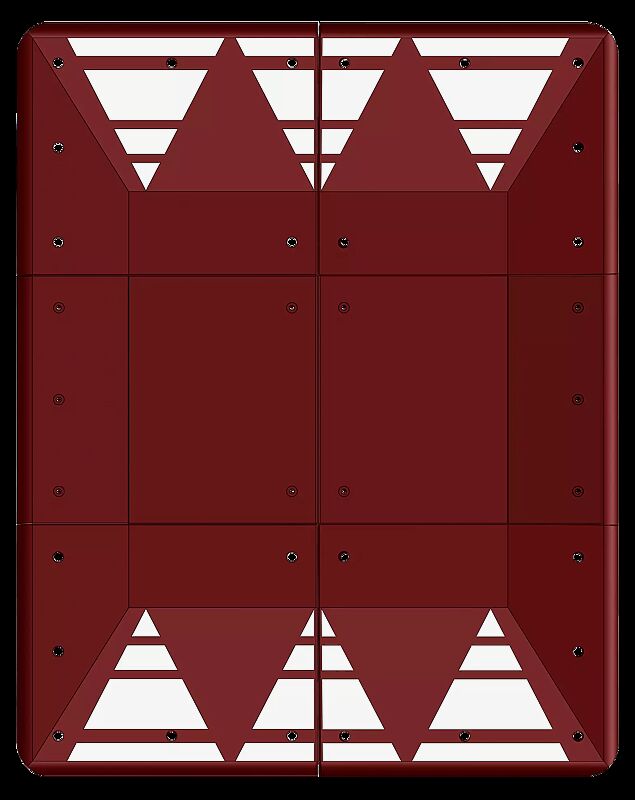 Euronormkissen NONZA, 6-teilig, in rotbraun
