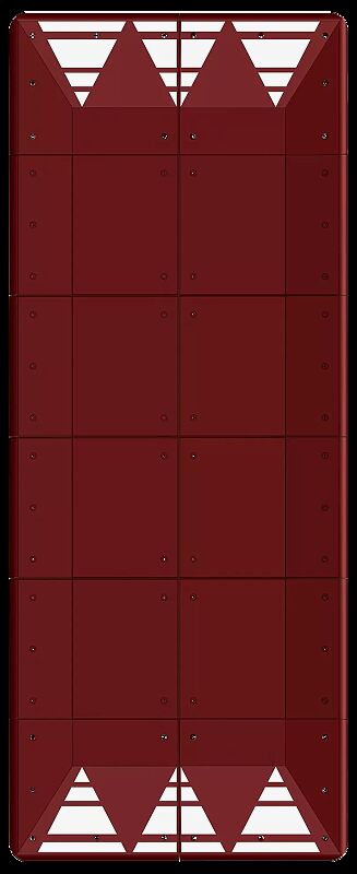 Euronormkissen NONZA, 12-teilig, in rotbraun